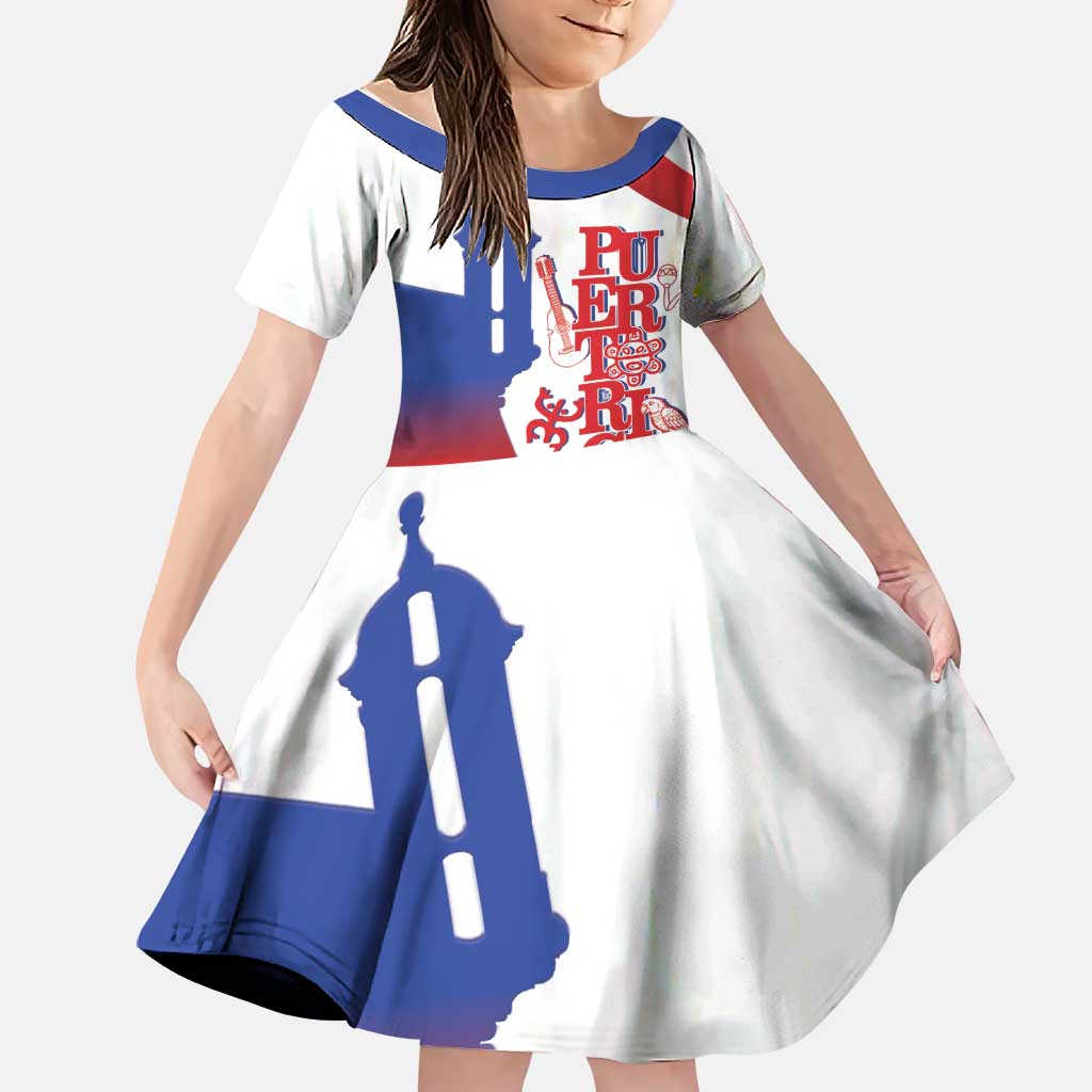 Puerto Rico Family Matching Mermaid Dress and Hawaiian Shirt Puerto Rican Proud El Morro Flag Wave Style