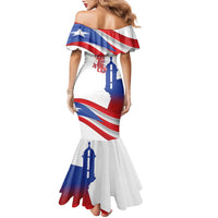 Puerto Rico Family Matching Mermaid Dress and Hawaiian Shirt Puerto Rican Proud El Morro Flag Wave Style