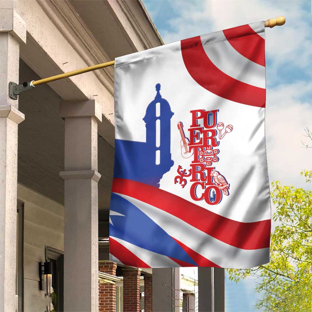 Puerto Rico Garden Flag Puerto Rican Proud El Morro Flag Wave Style