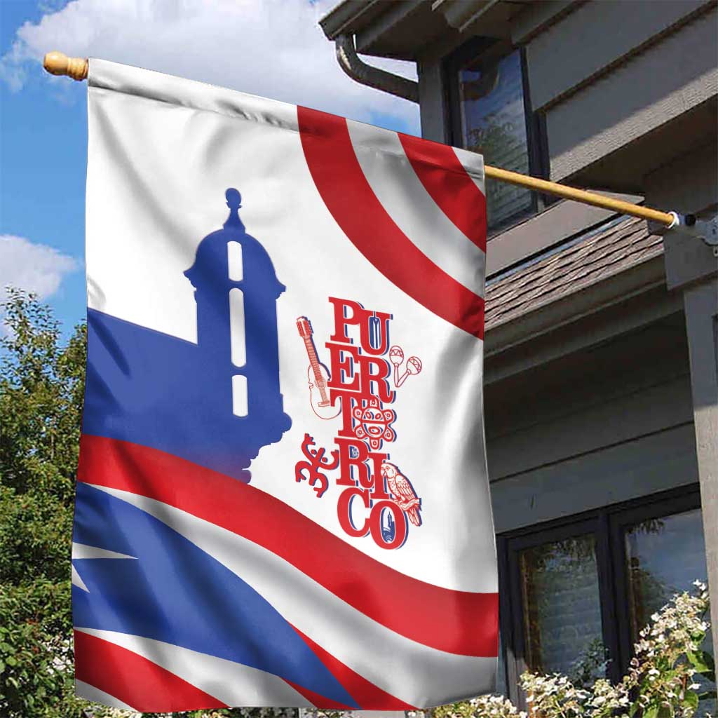 Puerto Rico Garden Flag Puerto Rican Proud El Morro Flag Wave Style