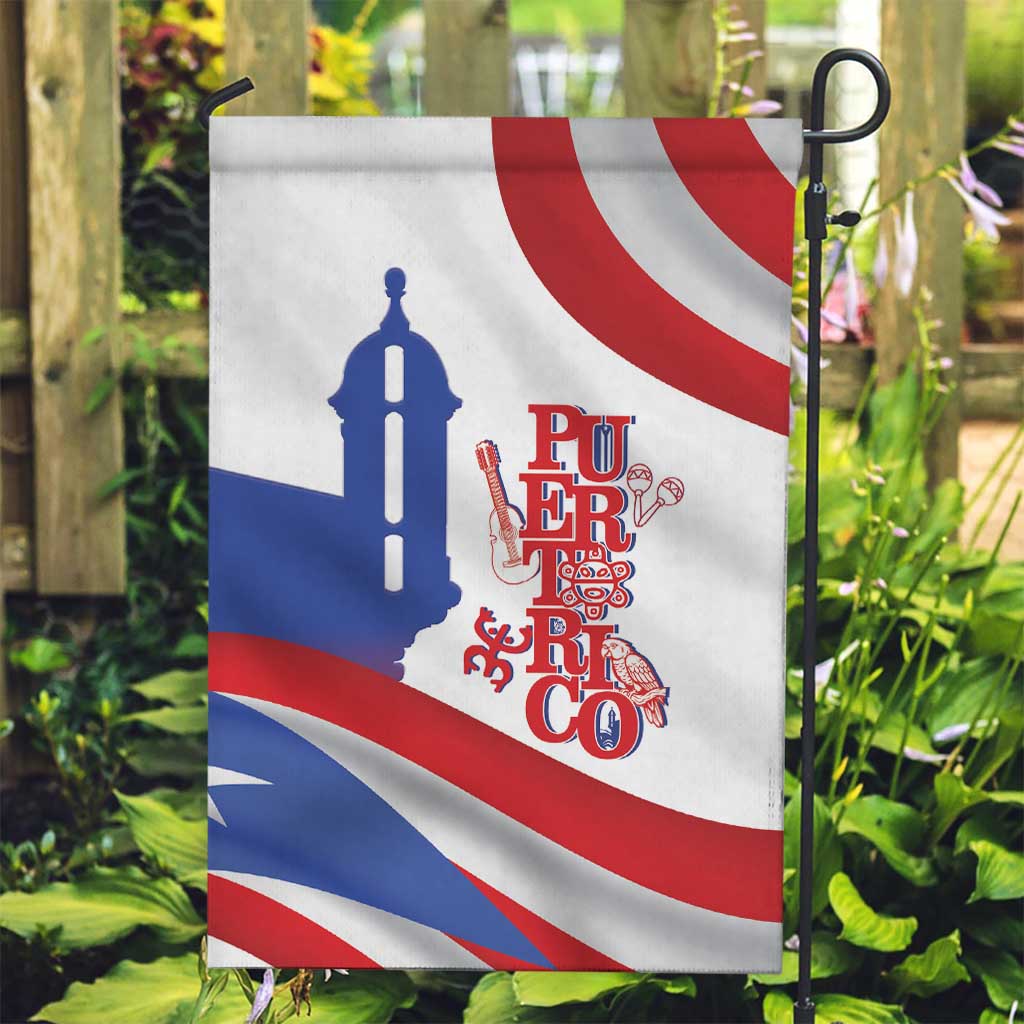 Puerto Rico Garden Flag Puerto Rican Proud El Morro Flag Wave Style