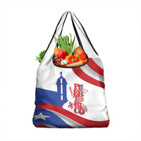 Puerto Rico Grocery Bag Puerto Rican Proud El Morro Flag Wave Style