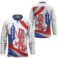 Puerto Rico Hockey Jersey Puerto Rican Proud El Morro Flag Wave Style