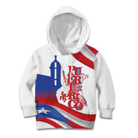 Puerto Rico Kid Hoodie Puerto Rican Proud El Morro Flag Wave Style