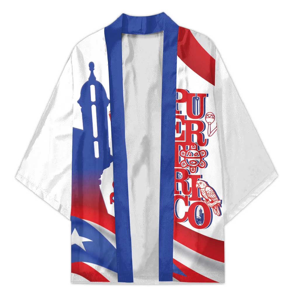 Puerto Rico Kimono Puerto Rican Proud El Morro Flag Wave Style
