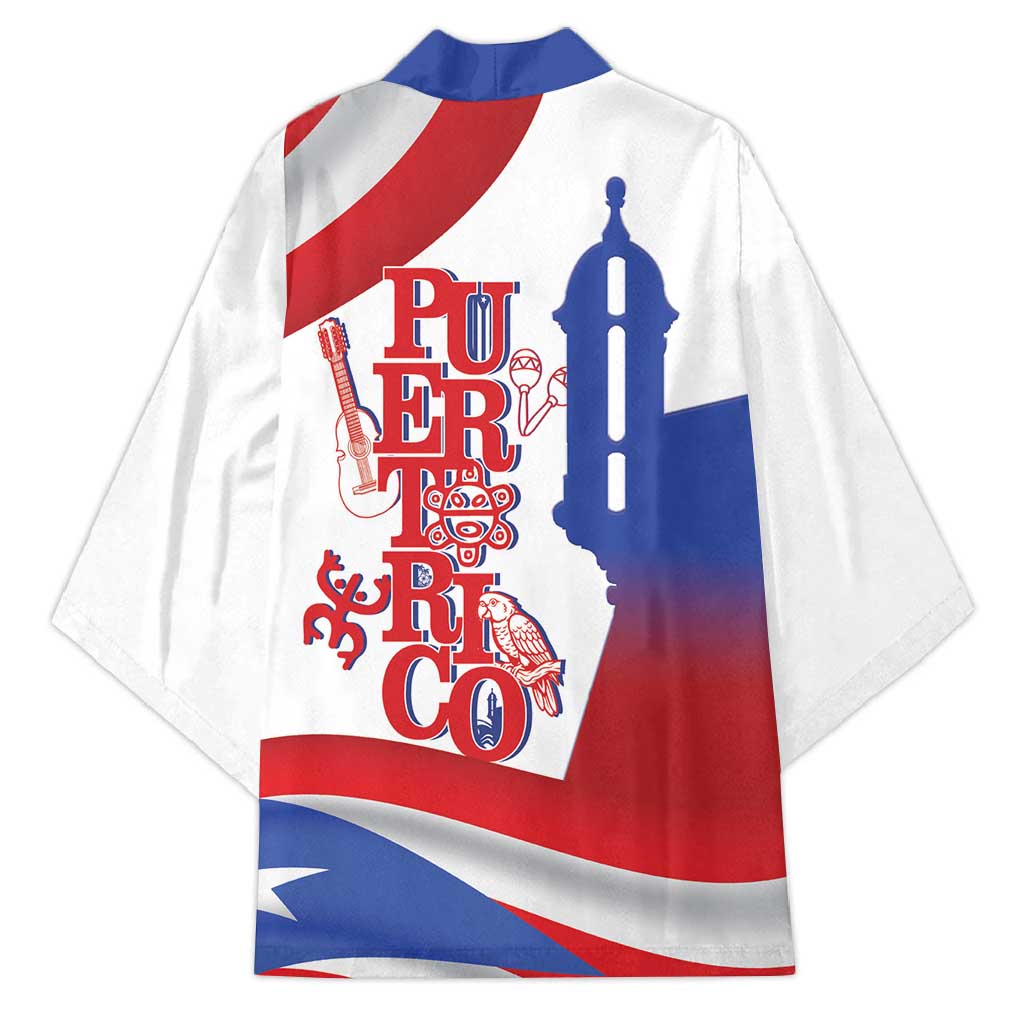 Puerto Rico Kimono Puerto Rican Proud El Morro Flag Wave Style