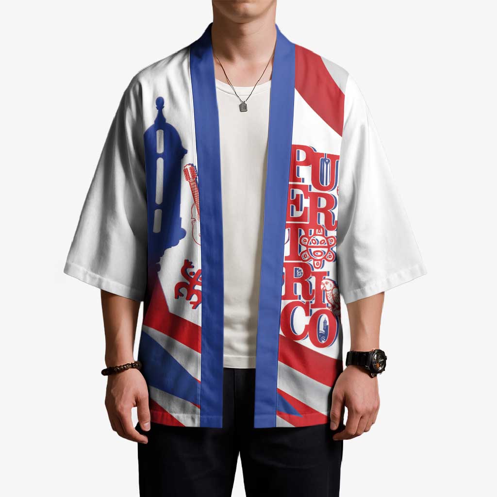 Puerto Rico Kimono Puerto Rican Proud El Morro Flag Wave Style