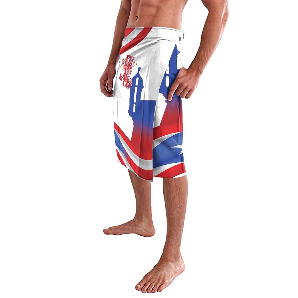 Puerto Rico Lavalava Puerto Rican Proud El Morro Flag Wave Style