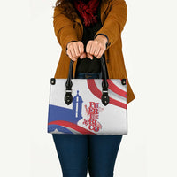 Puerto Rico Leather Bag Puerto Rican Proud El Morro Flag Wave Style