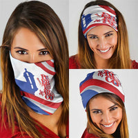 Puerto Rico Neck Gaiter Puerto Rican Proud El Morro Flag Wave Style