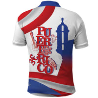 Puerto Rico Polo Shirt Puerto Rican Proud El Morro Flag Wave Style
