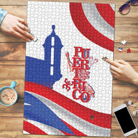 Puerto Rico Puzzle Puerto Rican Proud El Morro Flag Wave Style