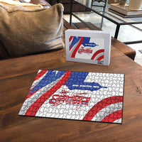 Puerto Rico Puzzle Puerto Rican Proud El Morro Flag Wave Style