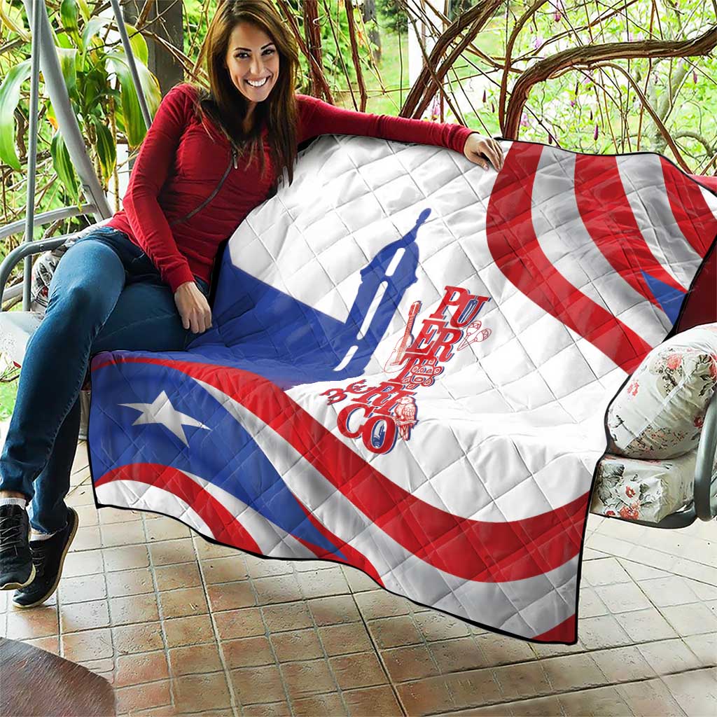 Puerto Rico Quilt Puerto Rican Proud El Morro Flag Wave Style