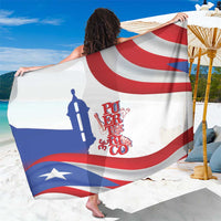 Puerto Rico Sarong Puerto Rican Proud El Morro Flag Wave Style