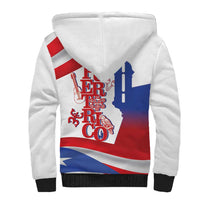 Puerto Rico Sherpa Hoodie Puerto Rican Proud El Morro Flag Wave Style