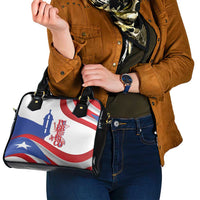 Puerto Rico Shoulder Handbag Puerto Rican Proud El Morro Flag Wave Style
