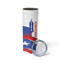Puerto Rico Skinny Tumbler Puerto Rican Proud El Morro Flag Wave Style