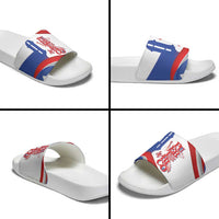 Puerto Rico Slide Sandals Puerto Rican Proud El Morro Flag Wave Style