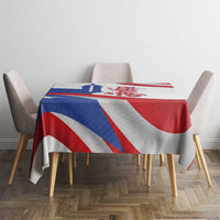 Puerto Rico Tablecloth Puerto Rican Proud El Morro Flag Wave Style