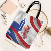 Puerto Rico Tote Bag Puerto Rican Proud El Morro Flag Wave Style