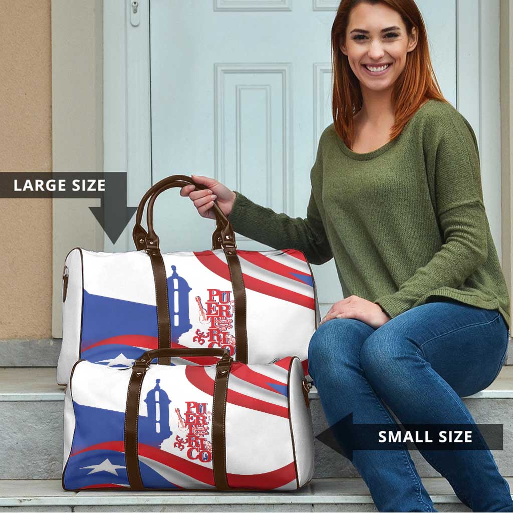 Puerto Rico Travel Bag Puerto Rican Proud El Morro Flag Wave Style