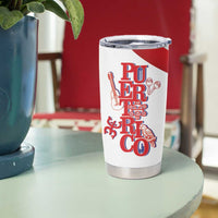 Puerto Rico Tumbler Cup Puerto Rican Proud El Morro Flag Wave Style