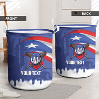 Puerto Rico 2026 Baseball Custom Laundry Basket Go Puerto Rican El Morro Drip Style