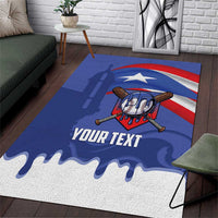 Puerto Rico 2026 Baseball Custom Area Rug Go Puerto Rican El Morro Drip Style