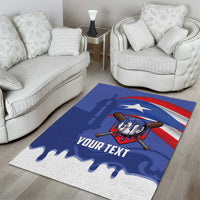 Puerto Rico 2026 Baseball Custom Area Rug Go Puerto Rican El Morro Drip Style