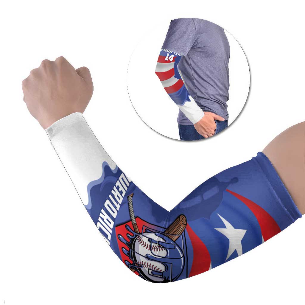 Puerto Rico 2026 Baseball Custom Arm Sleeves Go Puerto Rican El Morro Drip Style