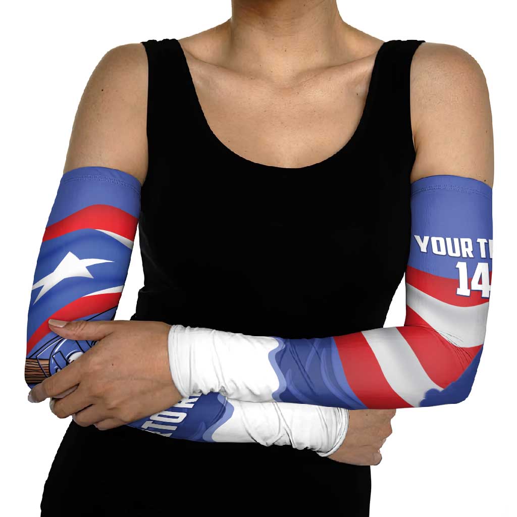 Puerto Rico 2026 Baseball Custom Arm Sleeves Go Puerto Rican El Morro Drip Style