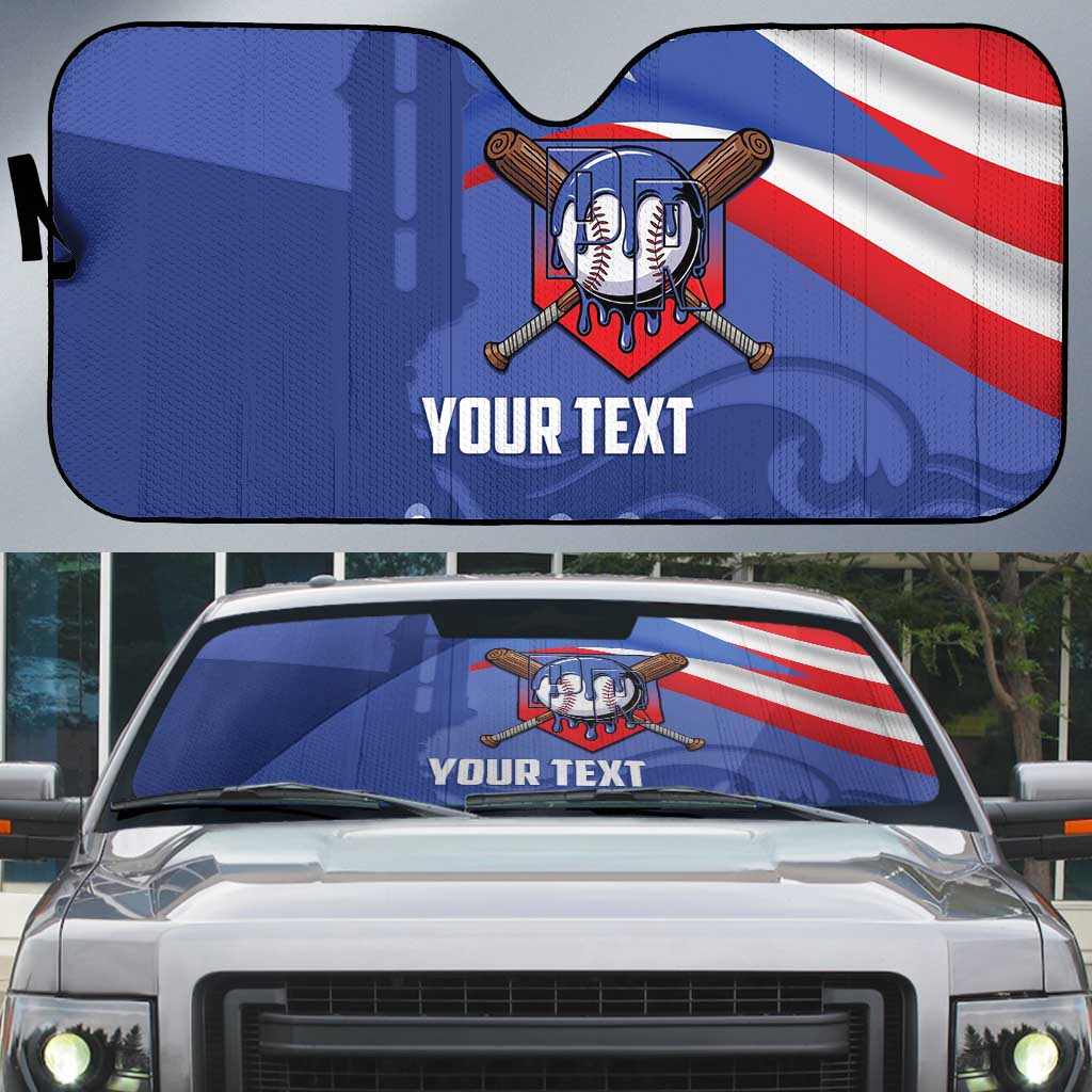 Puerto Rico 2026 Baseball Custom Auto Sun Shade Go Puerto Rican El Morro Drip Style