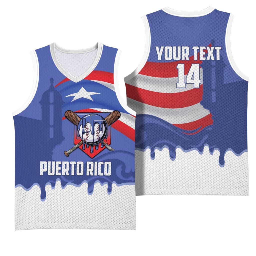 Puerto Rico 2026 Baseball Custom Basketball Jersey Go Puerto Rican El Morro Drip Style
