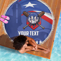 Puerto Rico 2026 Baseball Custom Beach Blanket Go Puerto Rican El Morro Drip Style