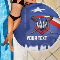 Puerto Rico 2026 Baseball Custom Beach Blanket Go Puerto Rican El Morro Drip Style