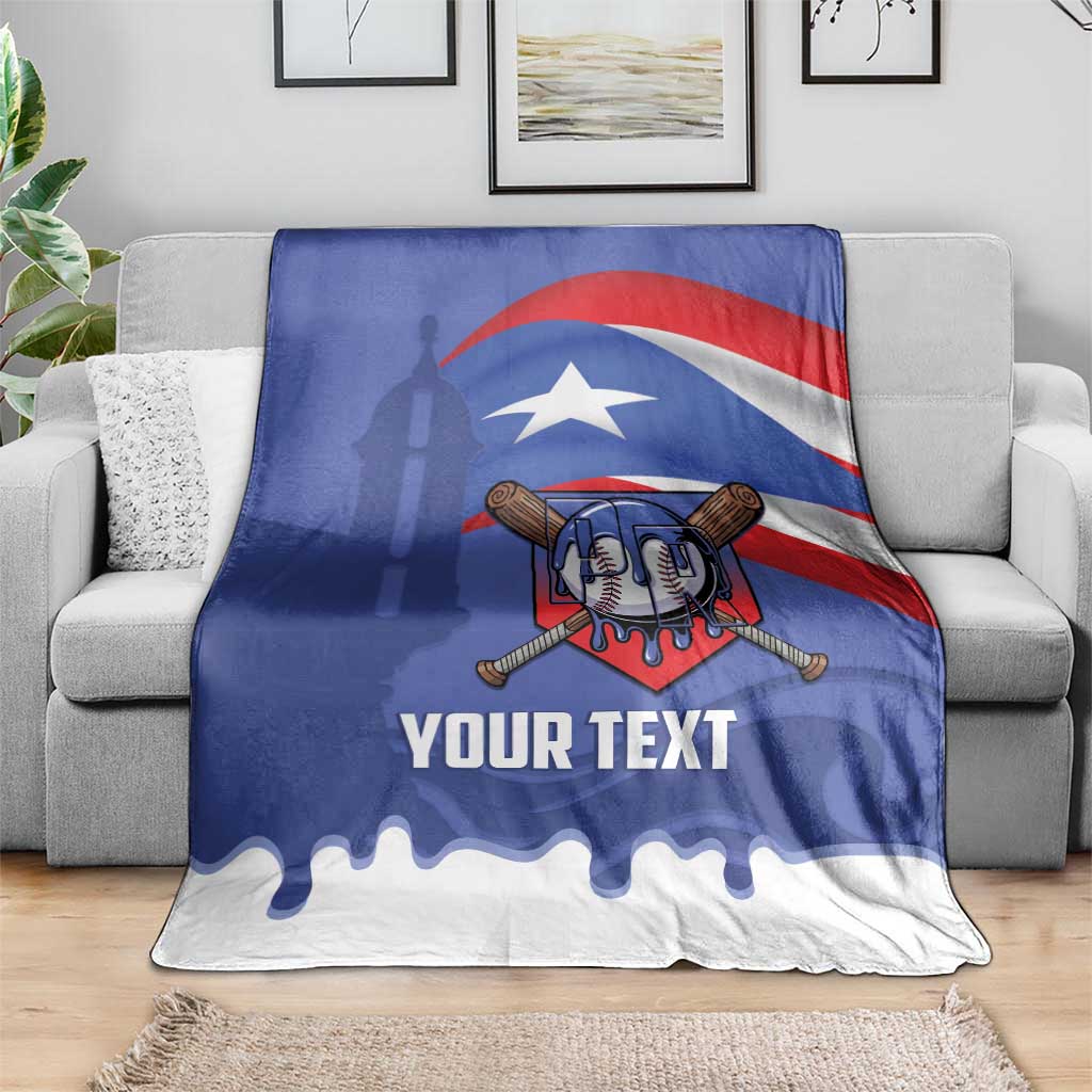 Puerto Rico 2026 Baseball Custom Blanket Go Puerto Rican El Morro Drip Style