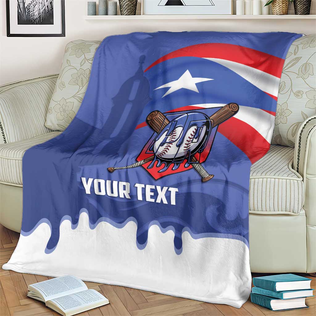 Puerto Rico 2026 Baseball Custom Blanket Go Puerto Rican El Morro Drip Style