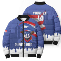Puerto Rico 2026 Baseball Custom Bomber Puffer Jacket Go Puerto Rican El Morro Drip Style