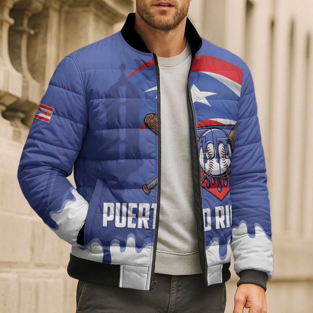 Puerto Rico 2026 Baseball Custom Bomber Puffer Jacket Go Puerto Rican El Morro Drip Style
