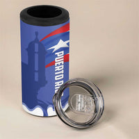Puerto Rico 2026 Baseball Custom 4 in 1 Can Cooler Tumbler Go Puerto Rican El Morro Drip Style