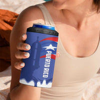 Puerto Rico 2026 Baseball Custom 4 in 1 Can Cooler Tumbler Go Puerto Rican El Morro Drip Style