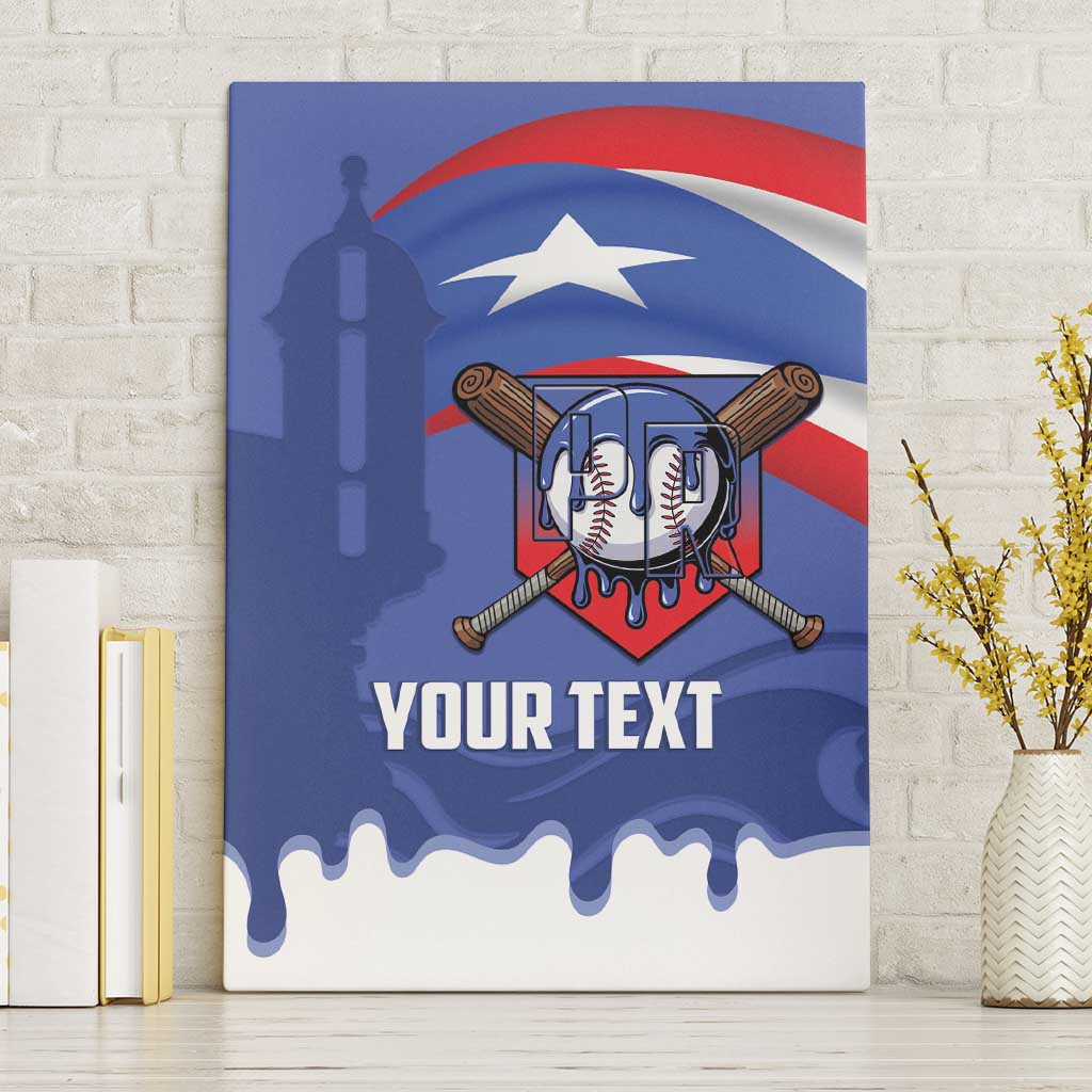Puerto Rico 2026 Baseball Custom Canvas Wall Art Go Puerto Rican El Morro Drip Style