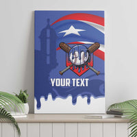 Puerto Rico 2026 Baseball Custom Canvas Wall Art Go Puerto Rican El Morro Drip Style