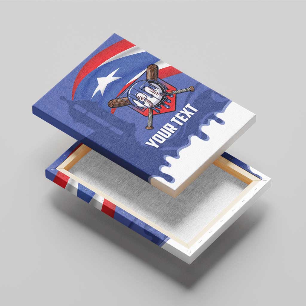Puerto Rico 2026 Baseball Custom Canvas Wall Art Go Puerto Rican El Morro Drip Style