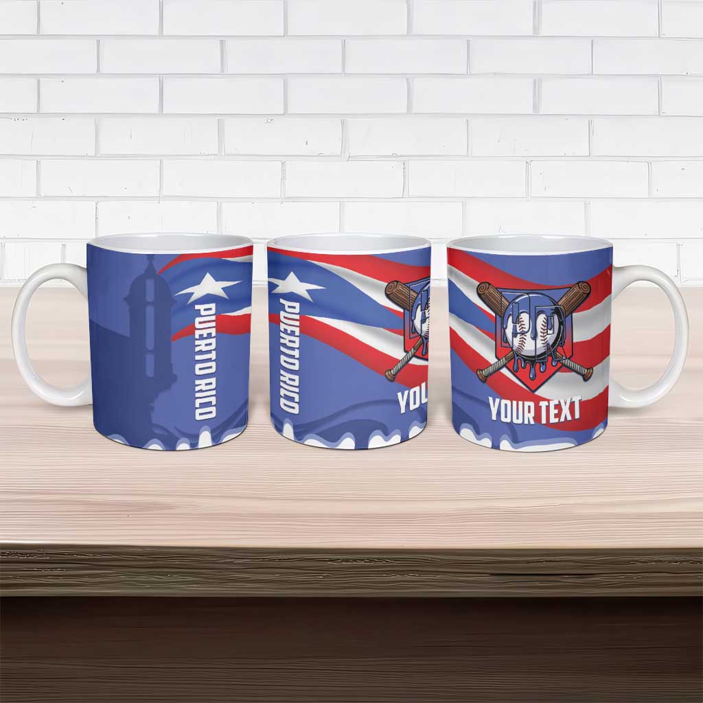 Puerto Rico 2026 Baseball Custom Ceramic Mug Go Puerto Rican El Morro Drip Style