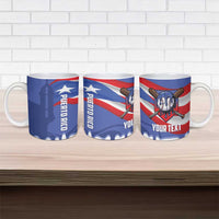 Puerto Rico 2026 Baseball Custom Ceramic Mug Go Puerto Rican El Morro Drip Style