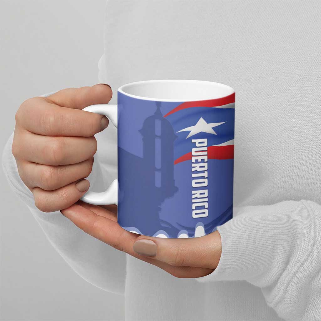 Puerto Rico 2026 Baseball Custom Ceramic Mug Go Puerto Rican El Morro Drip Style