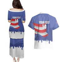 Puerto Rico 2026 Baseball Custom Couples Matching Puletasi and Hawaiian Shirt Go Puerto Rican El Morro Drip Style