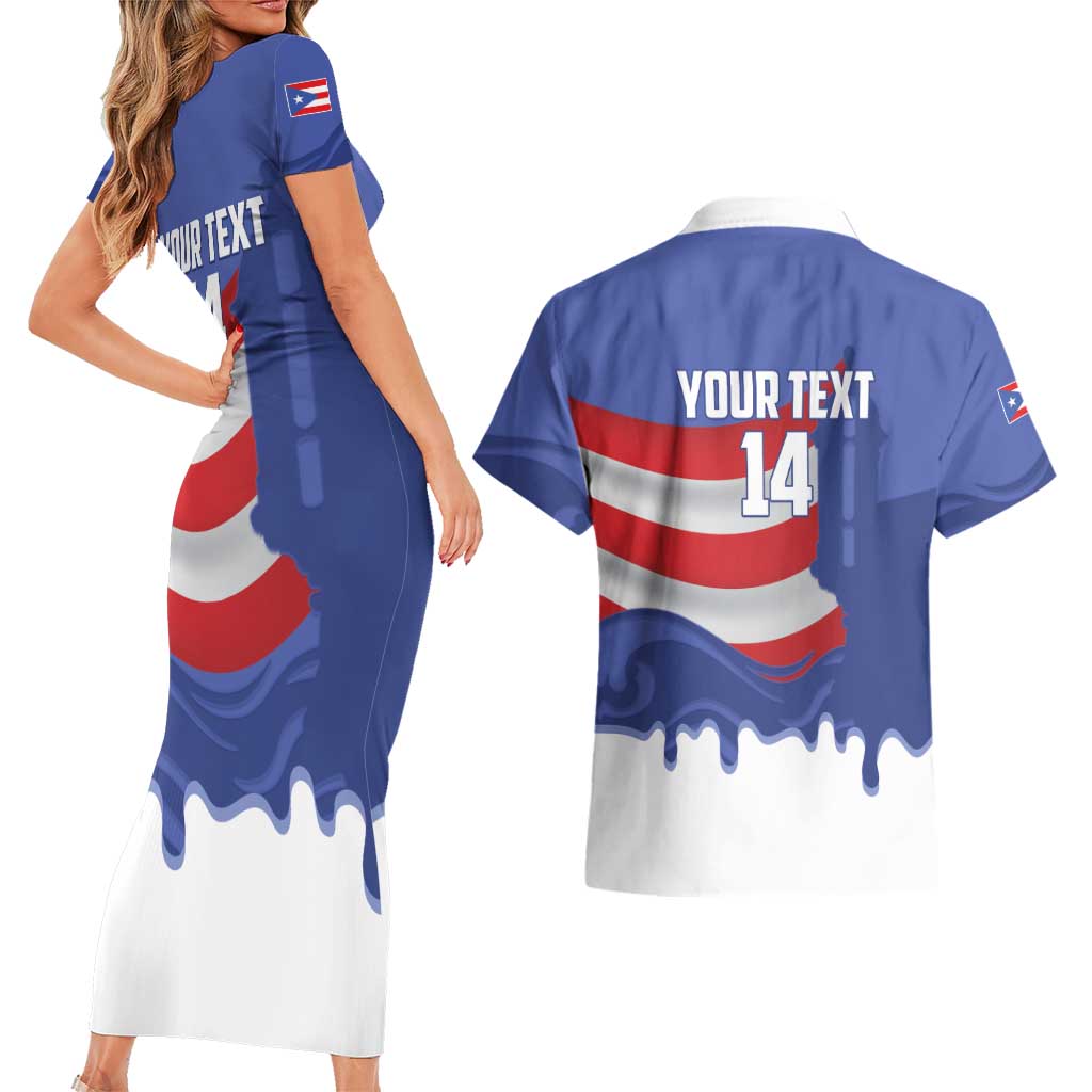 Puerto Rico 2026 Baseball Custom Couples Matching Short Sleeve Bodycon Dress and Hawaiian Shirt Go Puerto Rican El Morro Drip Style